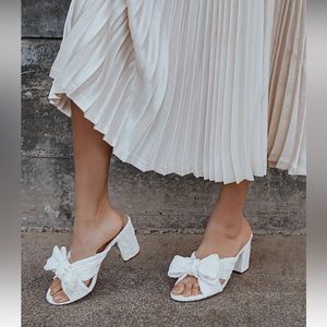 Lulu’s Ivory Knotted High Heel Sandal - Size 9